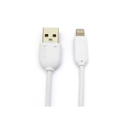 Cable de Datos  USB a Lightning 100cm 2.4A Blanco