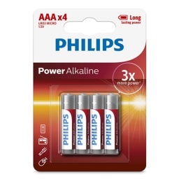 Pilas Alkalina Philips Aa X 4 Unidades