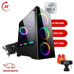 PC Gamer Intel Core i5 10400-Ssd 480Gb- Radeon Rx 580 8Gb Gddr5-16gb Ram -wifi