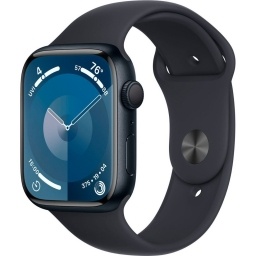 Reloj Apple Watch Series 9 45mm Aluminio negro Talle M/L
