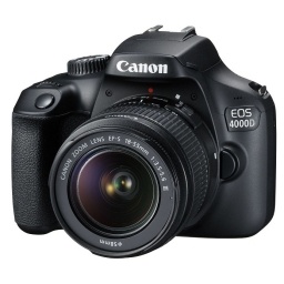 Camara Canon EOS 4000D lente 18-55mm WiFi