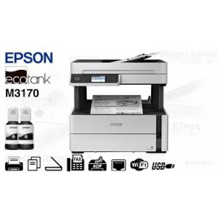 Epson M3170 - Impresora / Escáner / Copiadora - Chorro de tinta - Monocromo - Wi-Fi / USB 2.0 - A4 (210 x 297 mm) / A6 (