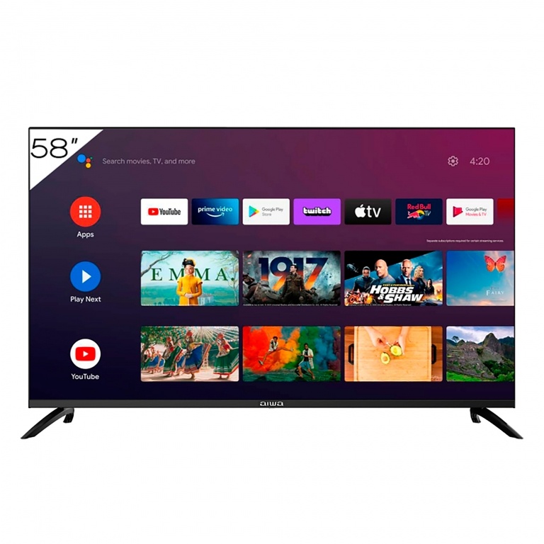 Smart Tv Aiwa 58'' Led Hdr 4k  Google TV Comando De Voz
