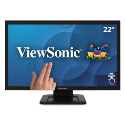 ViewSonic TD2210 - Monitor LED - 22" (21.5" visible) - pantalla táctil - 1920 x 1080 Full HD (1080p) - TN - 250 cd/m² - 
